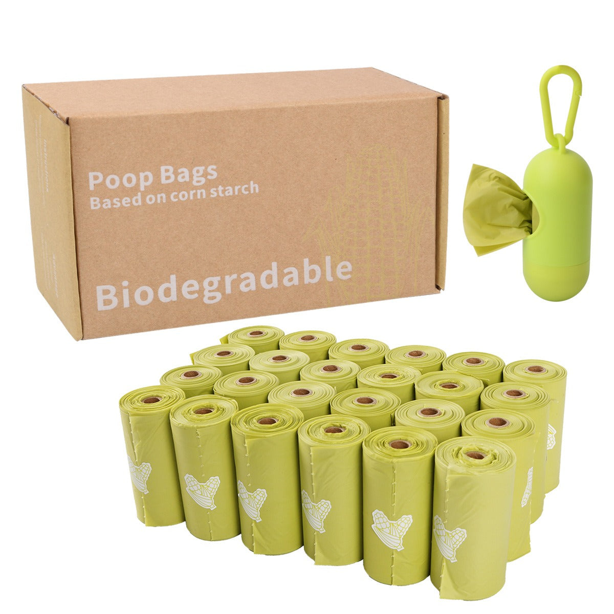Corn Starch Biodegradable Dog Waste Bags for Easy Walks