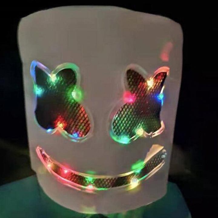 LED Light Up Full Face Mask for Halloween Cosplay Parties