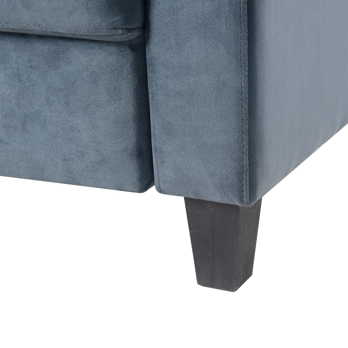 Tufted Velvet Sofa for Small Living Rooms and Bedrooms