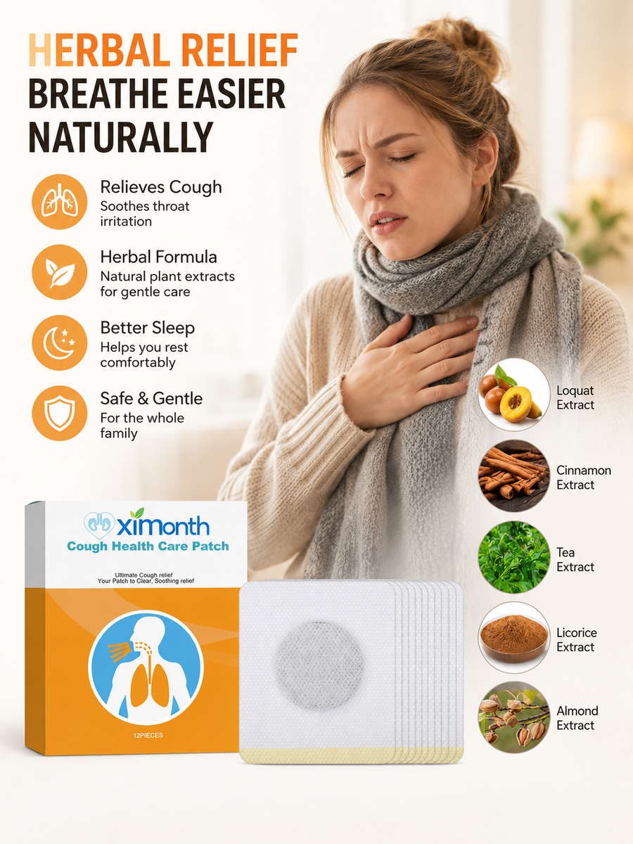 Cough Relief Patch — Natural, Gentle Overnight Comfort (12
