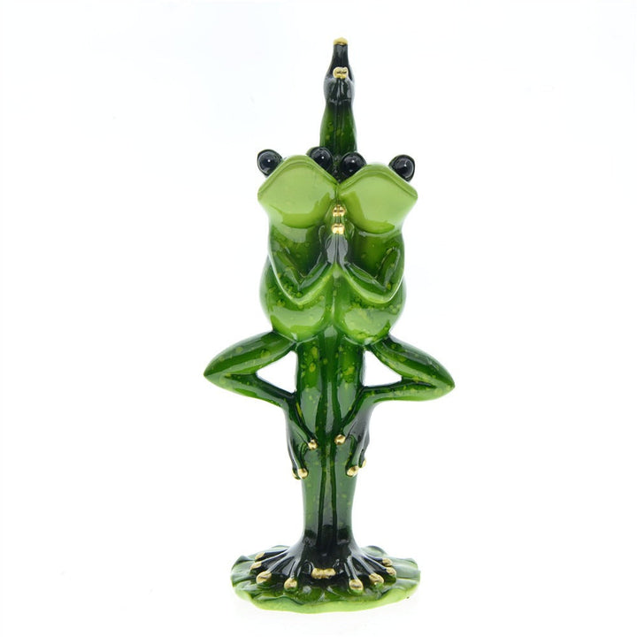 Frog Couple Sculpture for Whimsical Home Decor Gift