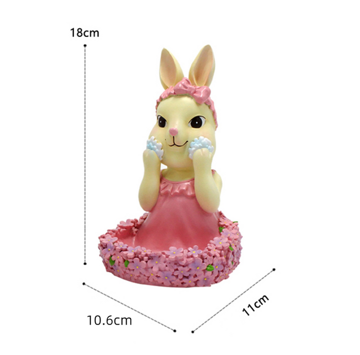 Rabbit Storage Boxes for Whimsical Clutter Control Pair