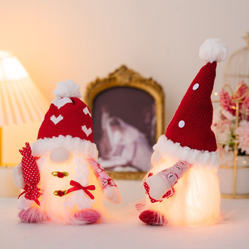 Couple Christmas Ornament with Warm Illuminated Glow