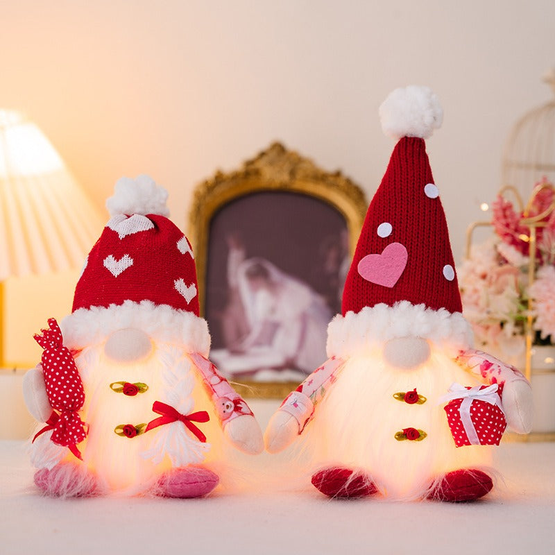 Couple Christmas Ornament with Warm Illuminated Glow
