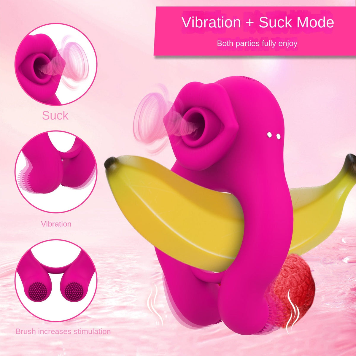 Couples Vibrating Ring for Shared Dual Stimulation