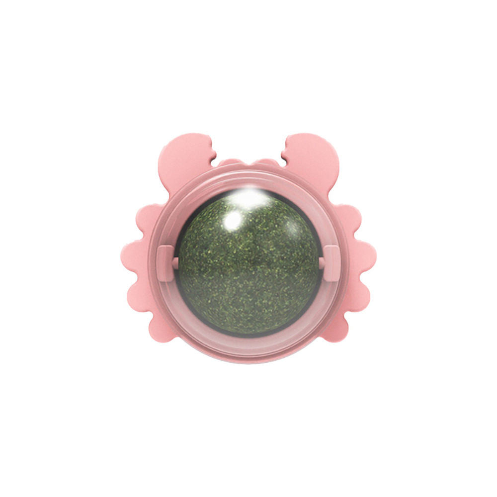 Rotating Catnip Ball Toy for Indoor Dental Playtime