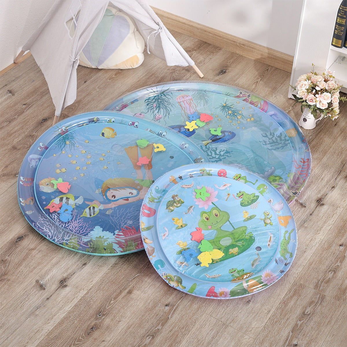 Baby Water Mat for Engaging Tummy-Time Sensory Play