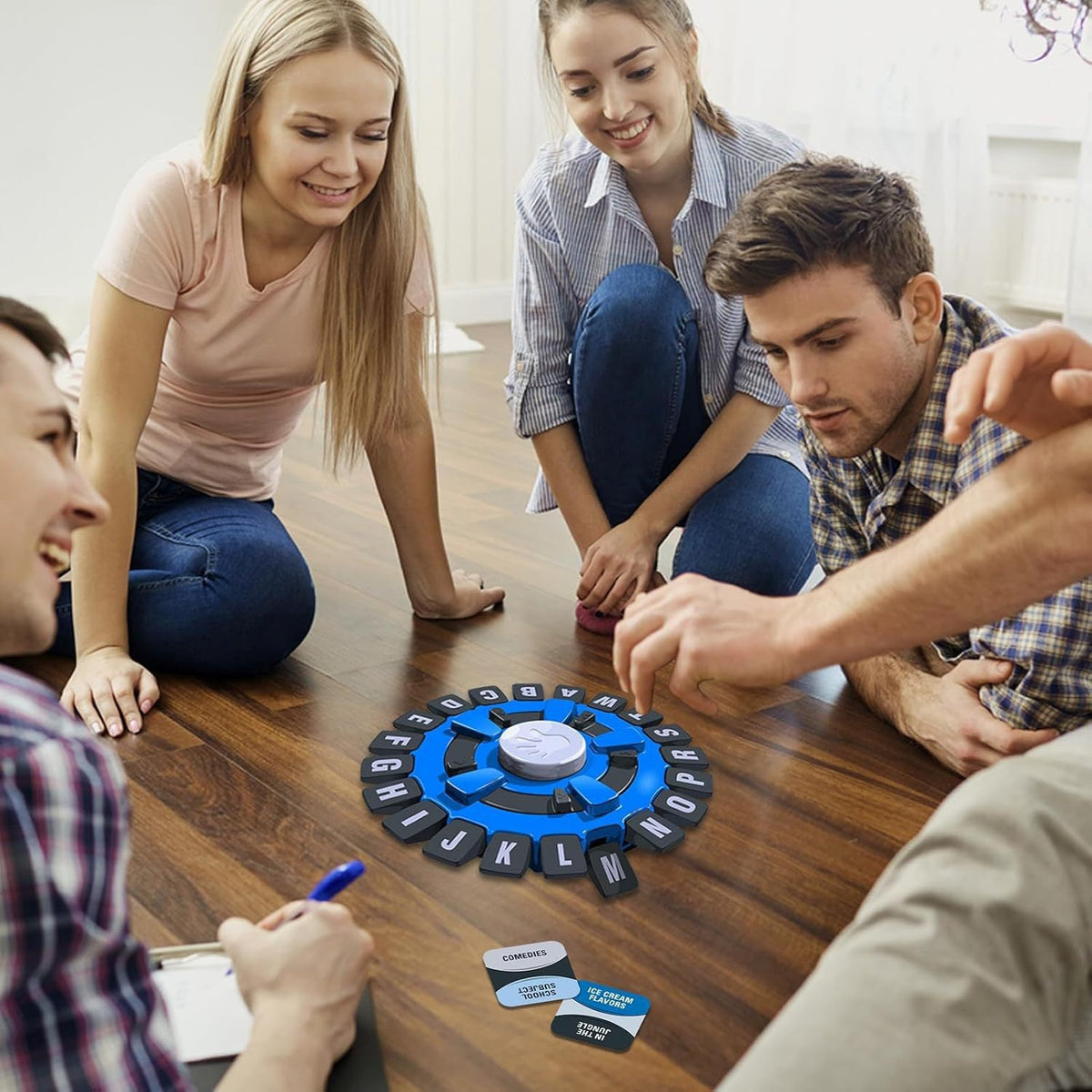 Fast Family Word Game With Interactive Letter Wheel