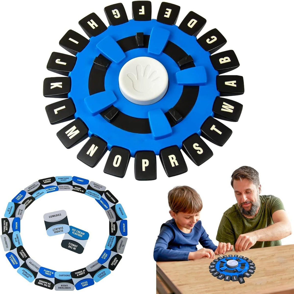 Fast Family Word Game With Interactive Letter Wheel
