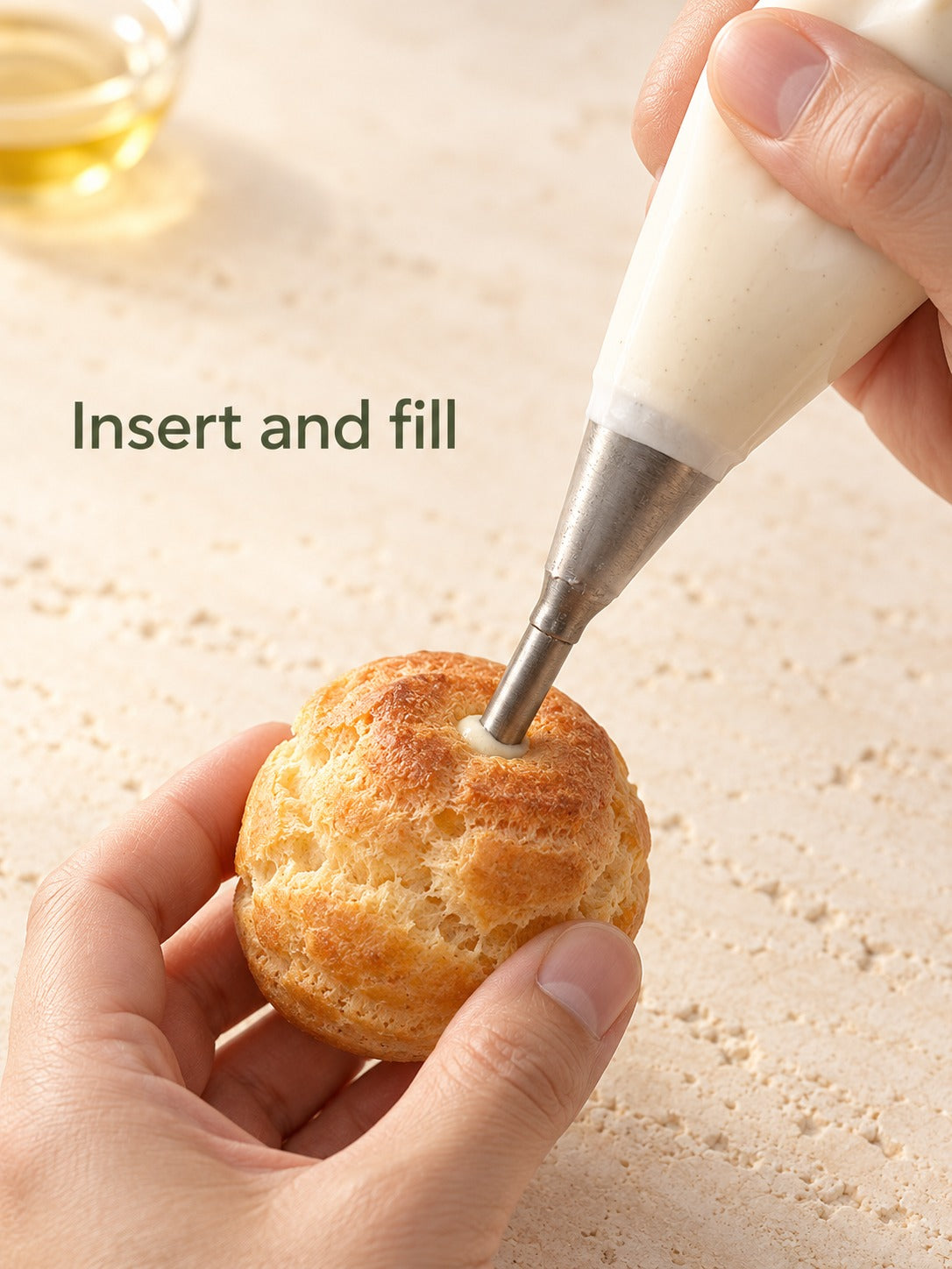 Cream Puff Filling Nozzle, 304 Stainless Steel Piping Tip