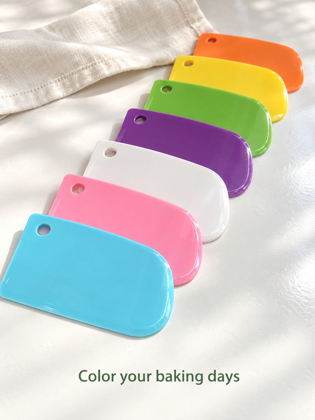 Colorful Cream Scraper Set for Cake Frosting and Dough