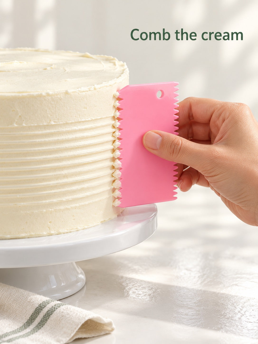 Colorful Cream Scraper Set for Cake Frosting and Dough