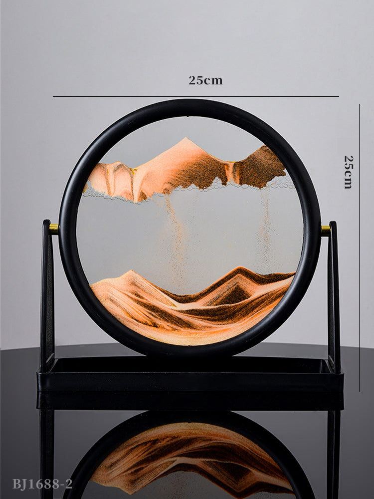 3D Quicksand Art Frame – Calming Desk Decor Piece