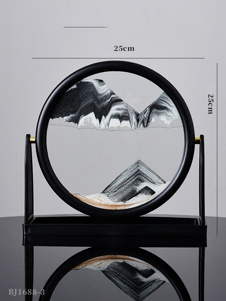 3D Quicksand Art Frame – Calming Desk Decor Piece