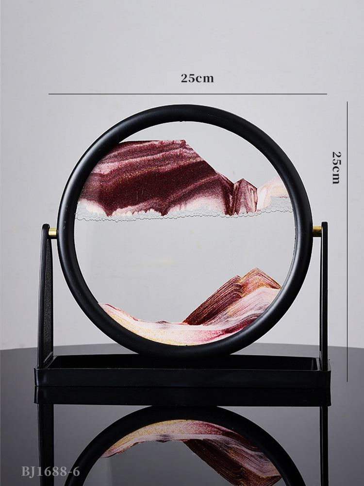3D Quicksand Art Frame – Calming Desk Decor Piece
