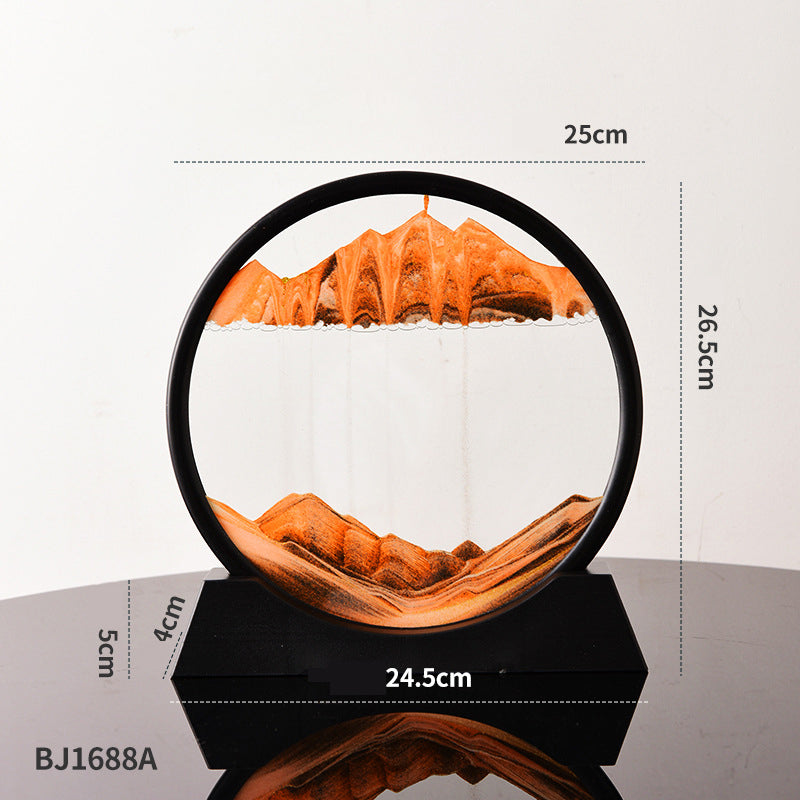 3D Quicksand Art Frame – Calming Desk Decor Piece