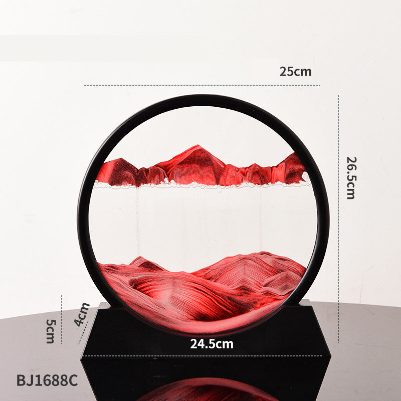 3D Quicksand Art Frame – Calming Desk Decor Piece