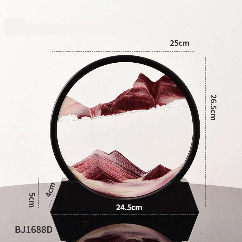 3D Quicksand Art Frame – Calming Desk Decor Piece