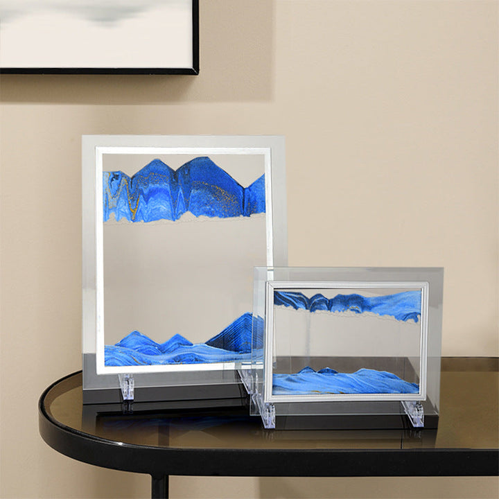 3D Quicksand Art Frame – Calming Desk Decor Piece