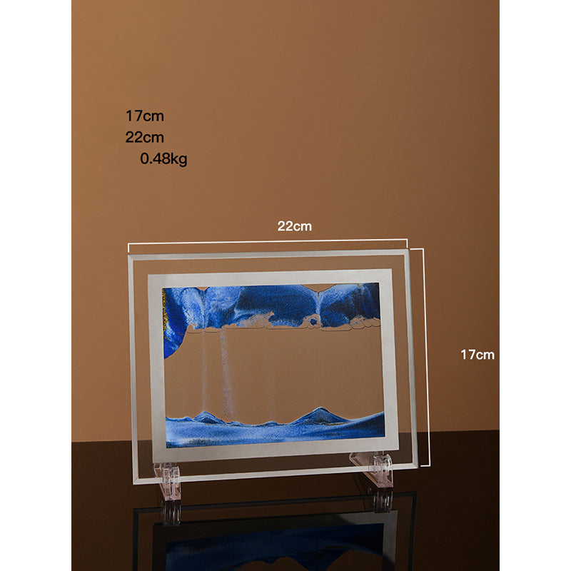 3D Quicksand Art Frame – Calming Desk Decor Piece