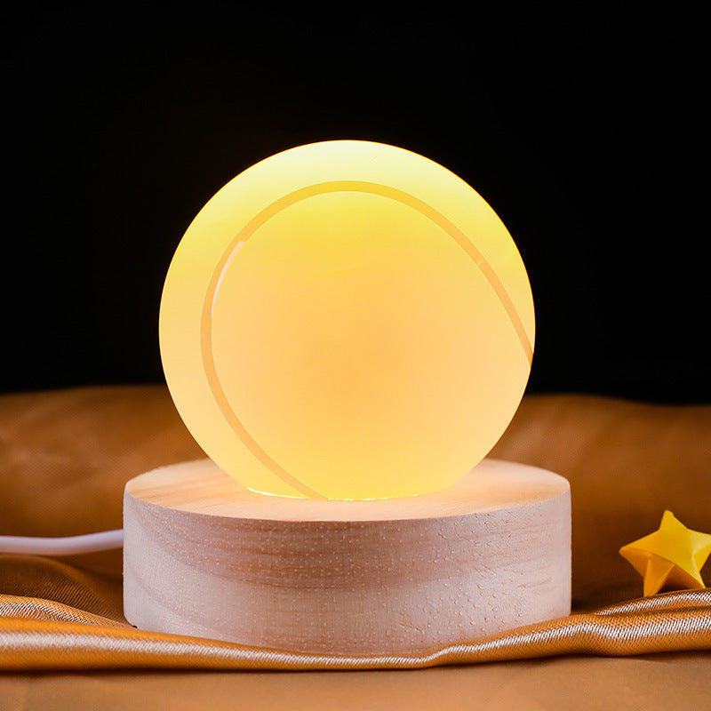 Basketball Crystal Ball Night Light Gift Decoration