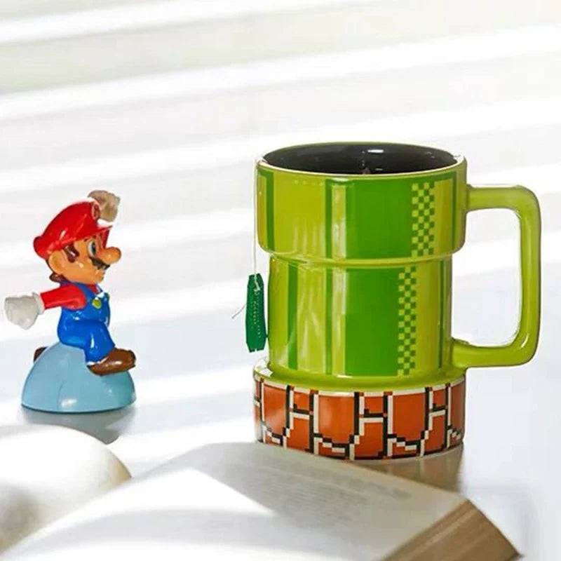 Super Mario Warp Pipe Coffee Mug, 420mL Ceramic Gift