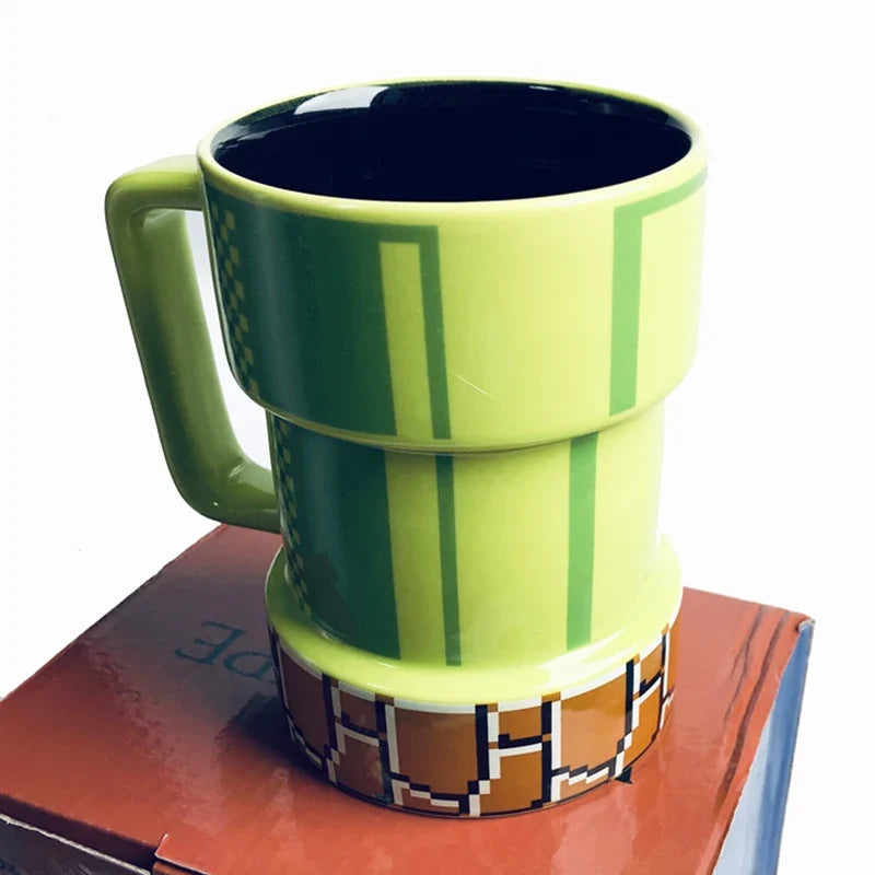 Super Mario Warp Pipe Coffee Mug, 420mL Ceramic Gift