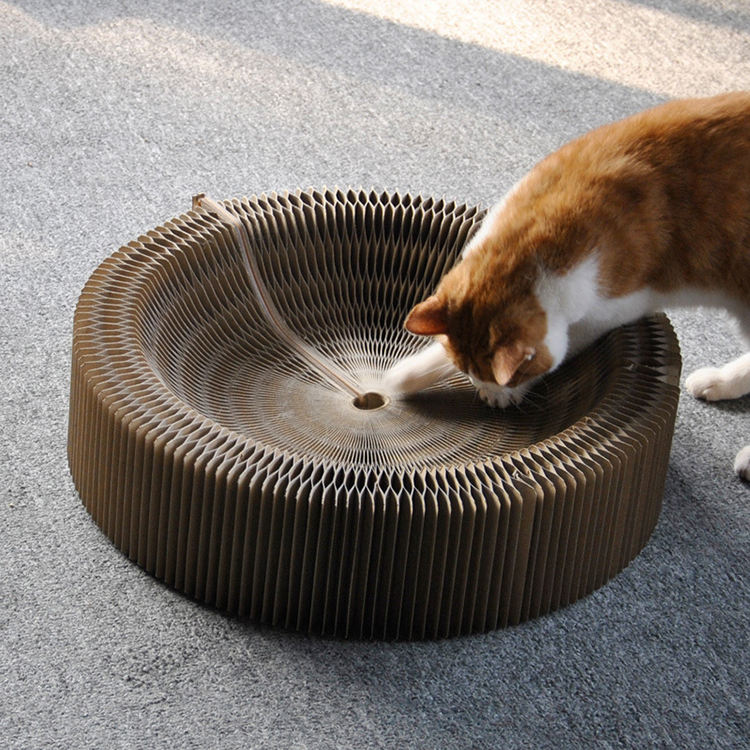 Accordion Cat Scratching Board for Play & Lounging