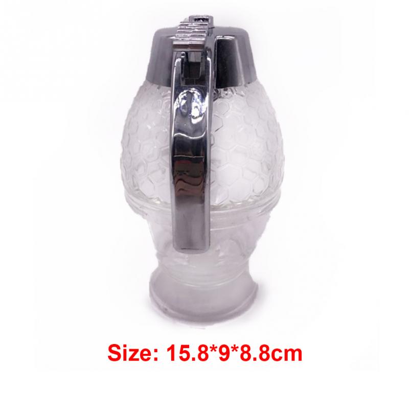 Glass Honey Dispenser 200ml, Drip-Free One-Hand Pump
