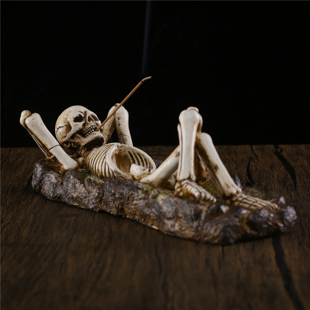 Skeleton Incense Holder for Dramatic Gothic Smoke
