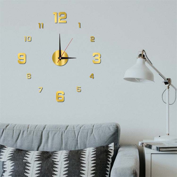 Luminous Frameless Wall Clock for Modern Minimalist Decor
