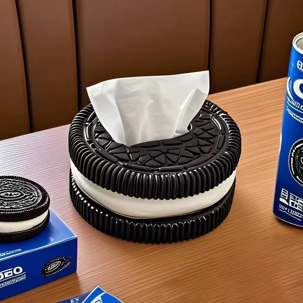 Oreo-Style Tissue Box Holder for Playful Room Decor