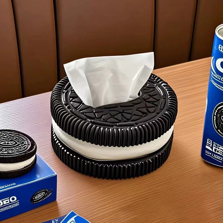 Oreo-Style Tissue Box Holder for Playful Room Decor