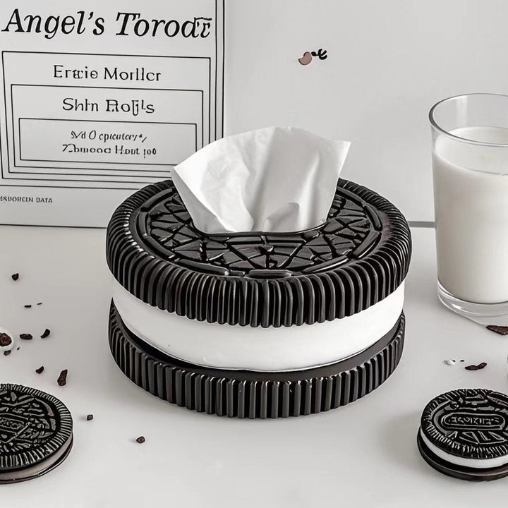 Oreo-Style Tissue Box Holder for Playful Room Decor