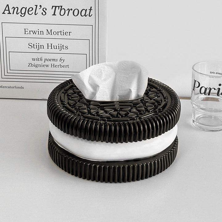Oreo-Style Tissue Box Holder for Playful Room Decor