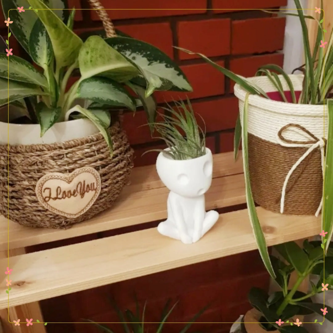 Sculptural Ceramic Planter for Playful Plant Displays