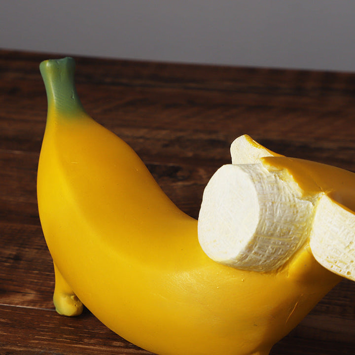 Banana Puppy Ornament for Playful Home Decor Display