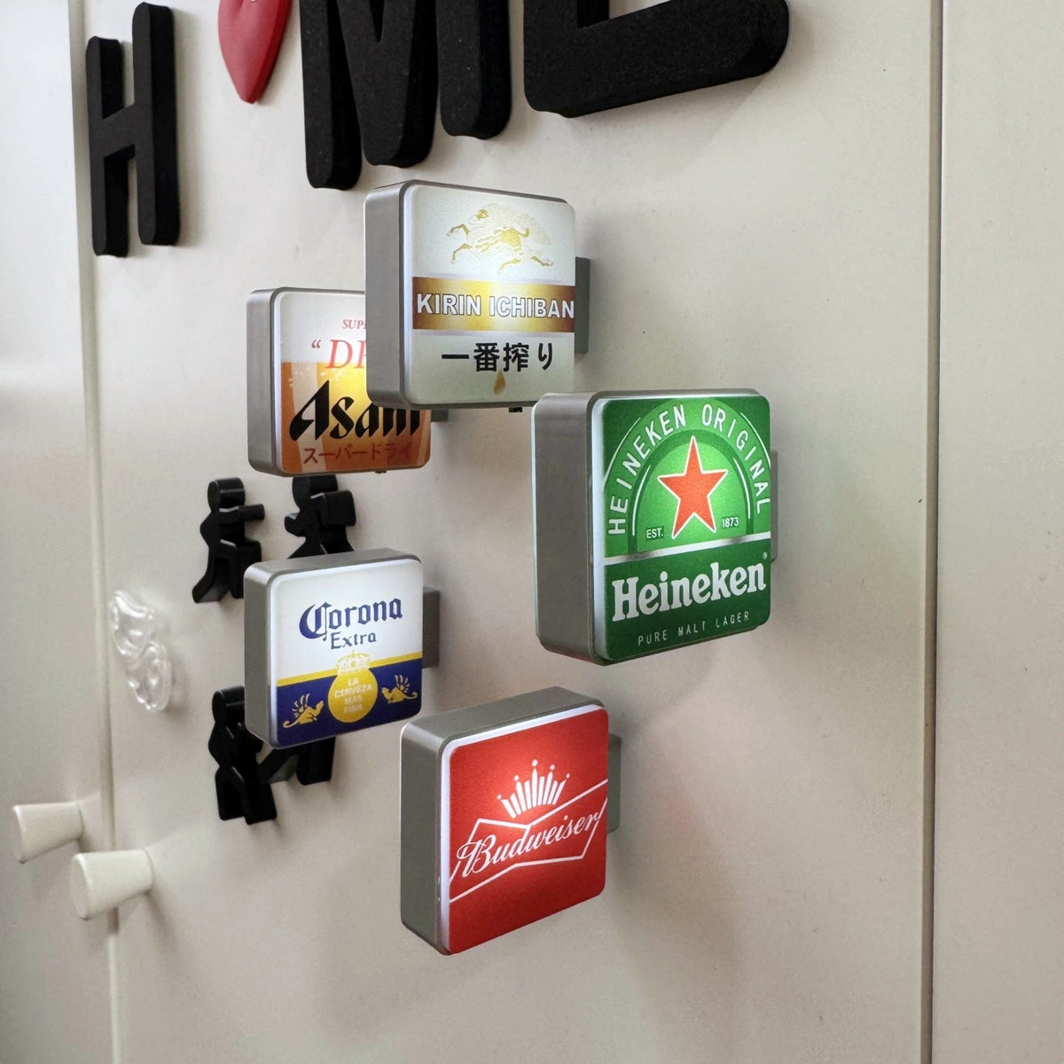 Beer Sign Fridge Magnet for Colorful Home Bar Decor