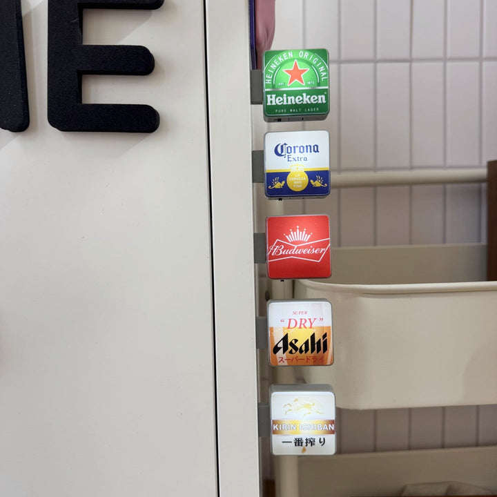 Beer Sign Fridge Magnet for Colorful Home Bar Decor