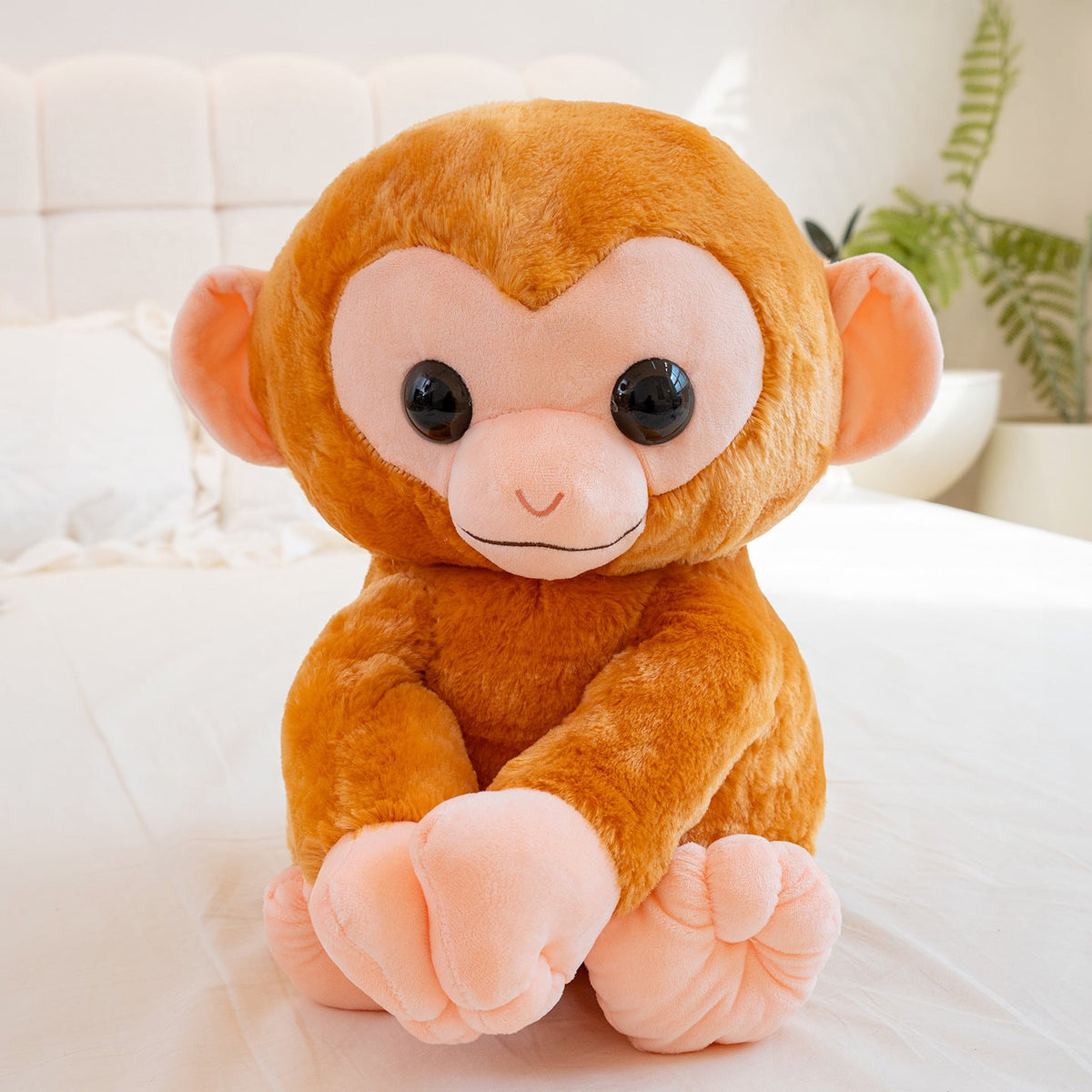 Big-Eyed Monkey Plush Toy – Large Cuddly Gift Doll