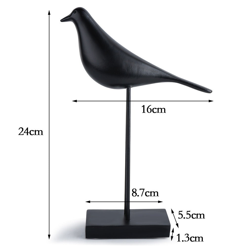 Minimalist Bird Sculpture Accent for Modern Home Decor