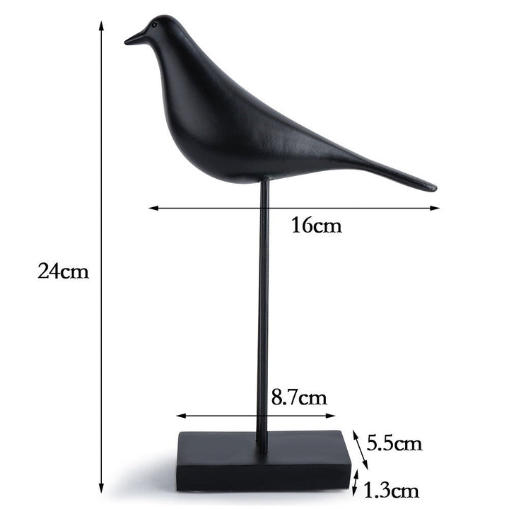 Minimalist Bird Sculpture Accent for Modern Home Decor