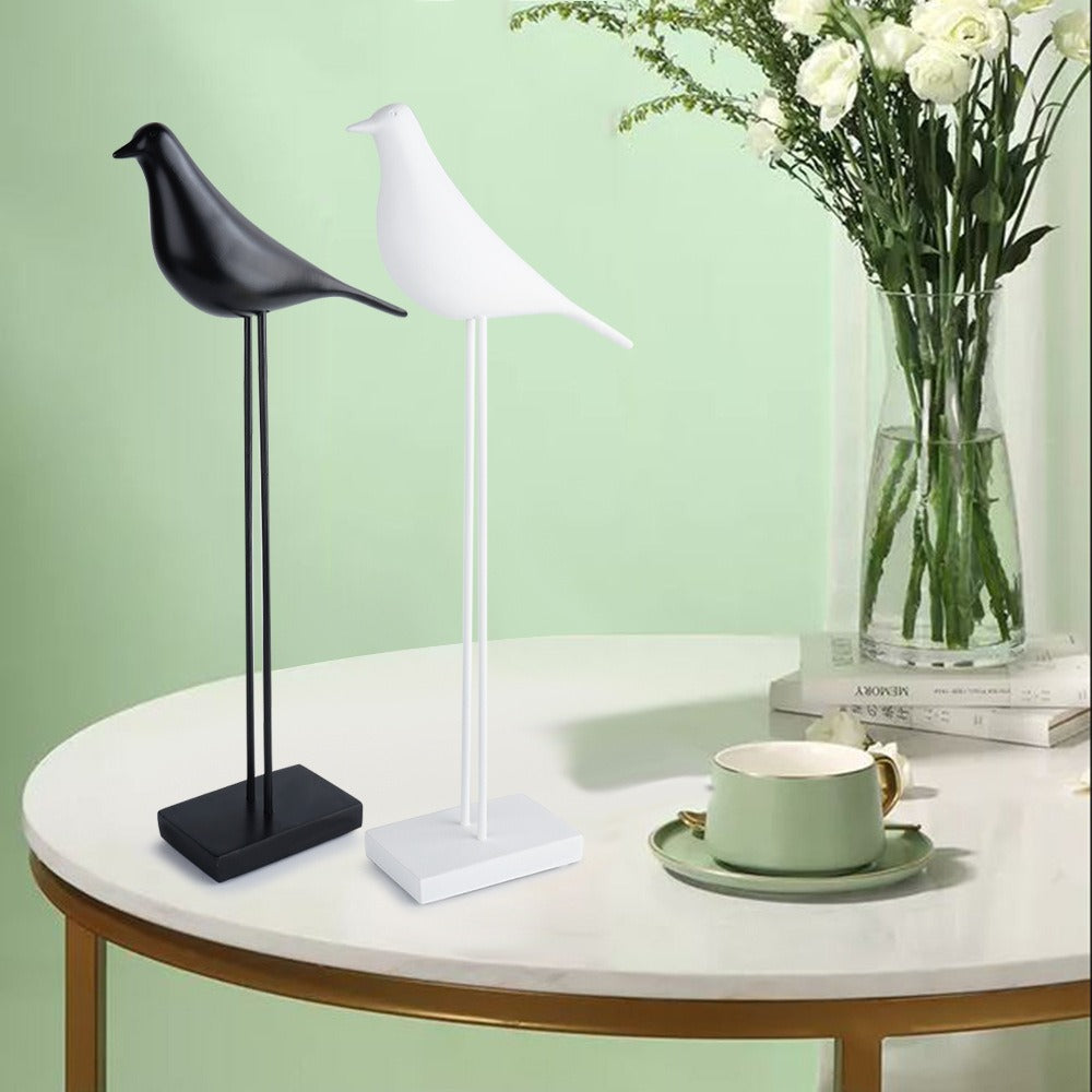Minimalist Bird Sculpture Accent for Modern Home Decor