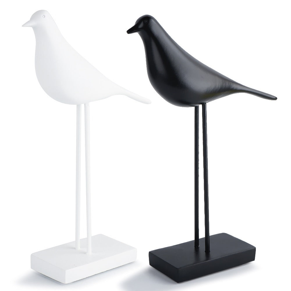 Minimalist Bird Sculpture Accent for Modern Home Decor