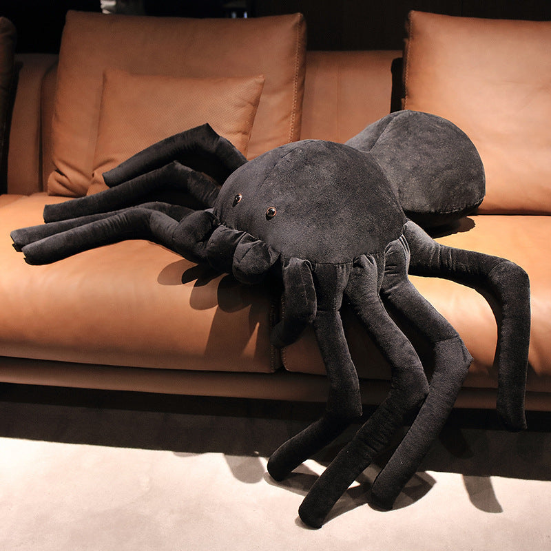 Oversized Spider Plush for Spooky Decor and Pranks