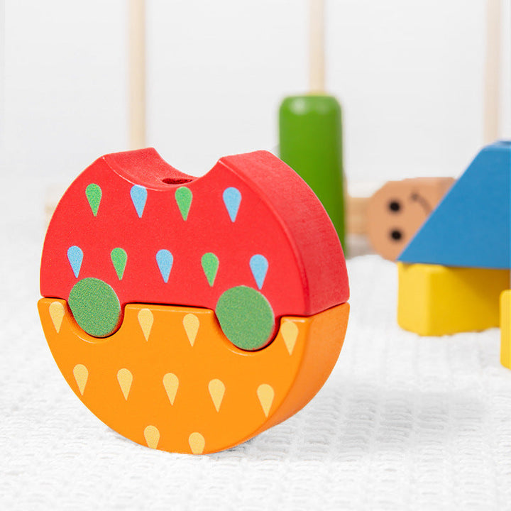 Day & Night Wooden Preschool Puzzle Board Game Set