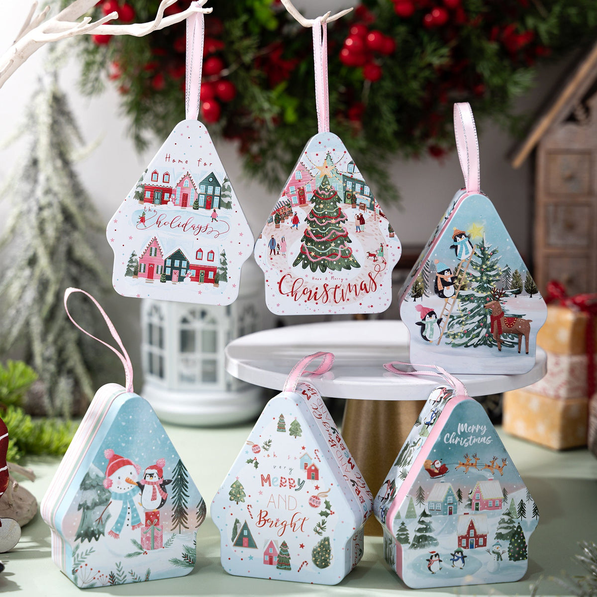 Christmas Candy Boxes That Become Charming Tree Ornaments