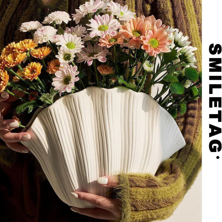 Ceramic Flower Vase for Sculptural Home Decor Displays
