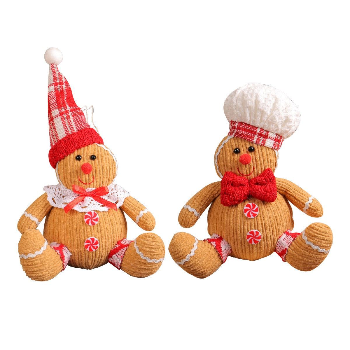 Christmas Gingerbread Figurine Pendants for Whimsical Decor