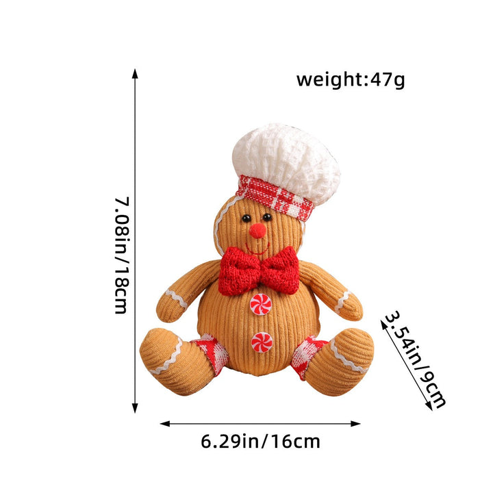Christmas Gingerbread Figurine Pendants for Whimsical Decor